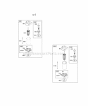 Electric Starters Diagram and Parts List for 42E707-2631-E2  Briggs and Stratton Engine